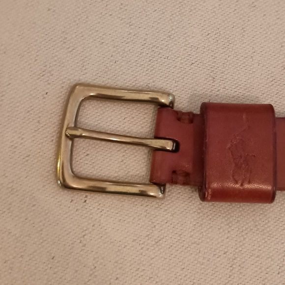Polo Ralph Lauren Vintage Men's Brown Leather Belt 38 - Picture 4 of 12